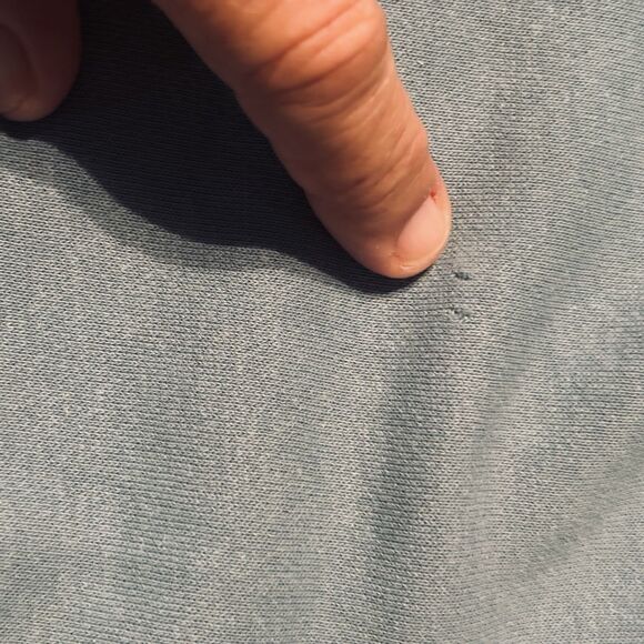 VTG Nike SWOOSH LOGO Cotton Sweat Shorts men's size XL Black tag  Blue - Picture 10 of 11